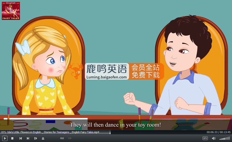 English Fairy Tales英語(yǔ)動(dòng)畫(huà)神話(huà)故事系列，全776集，1080P高清視頻帶英文字幕，百度網(wǎng)盤(pán)下載！