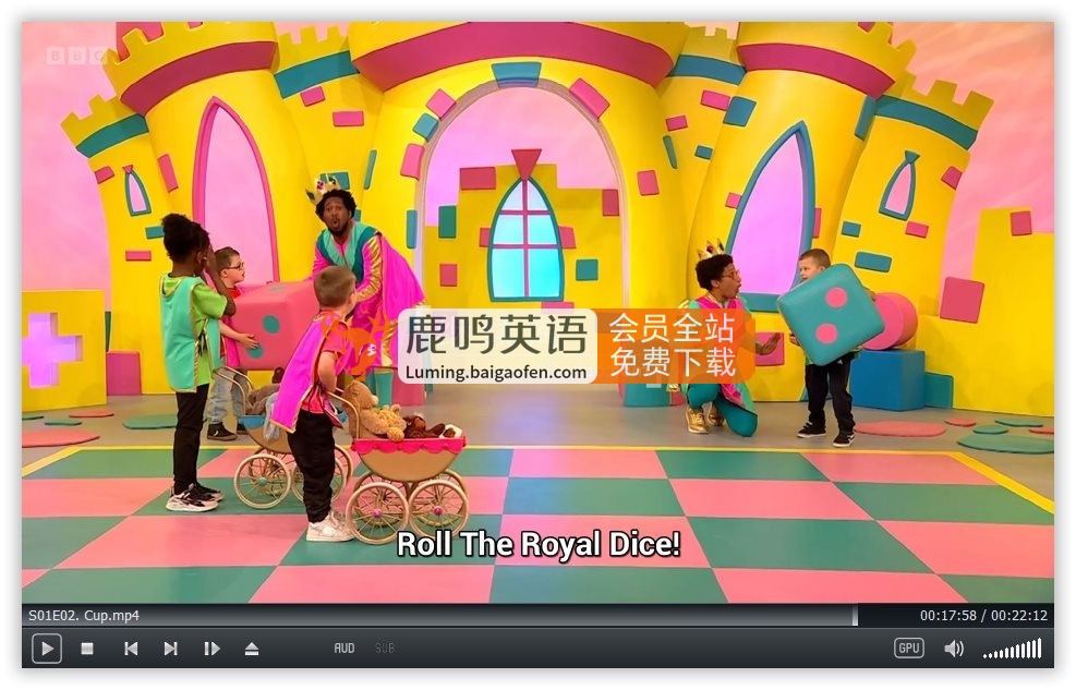 CBeebies學(xué)齡前兒童節(jié)目《Playtime Towers》全15集，1080P高清視頻帶英文字幕，百度網(wǎng)盤下載！