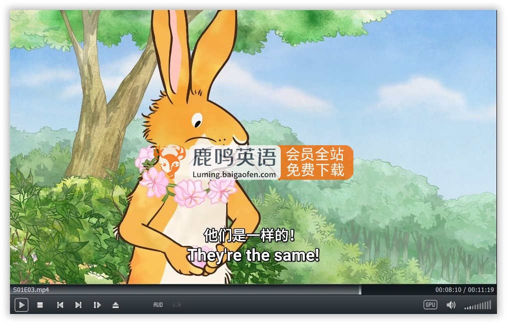 中英文字幕《猜猜我有多愛你Guess How Much I Love You》英語動(dòng)畫片，全三季共78集，1080P高清視頻，百度網(wǎng)盤下載！