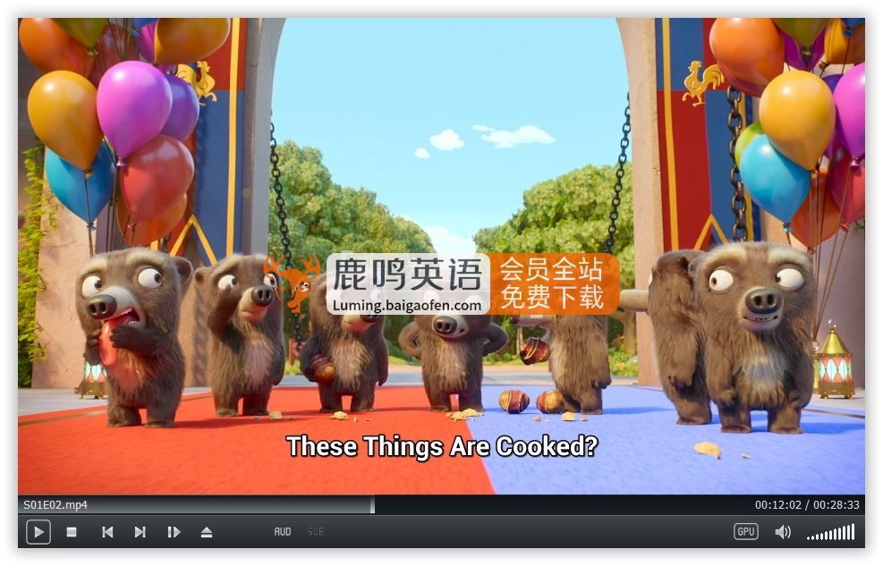 Netflix英文動畫《7 Bears 七只熊》全10集，1080P高清視頻帶英文字幕，百度網(wǎng)盤下載！